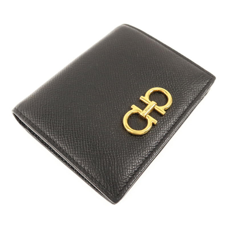 Salvatore Ferragamo 牛皮皮革Bifold Wallet金扣錢包-2