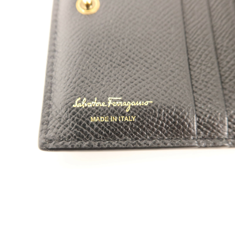 Salvatore Ferragamo 牛皮皮革Bifold Wallet金扣錢包-7