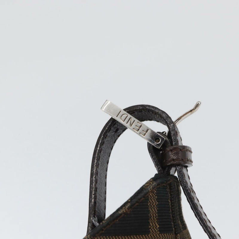 【日本直送】FENDI Zucca帆布Mamma Baguette手袋 棕色/黑色 正品 ka3405V-7