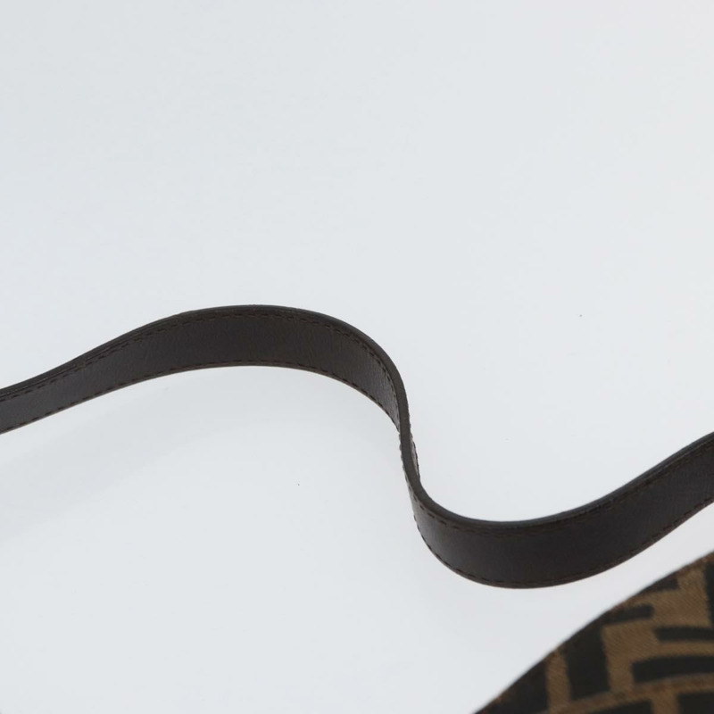 【日本直送】FENDI Zucca帆布Mamma Baguette手袋 棕色/黑色 正品 ka3405V-13