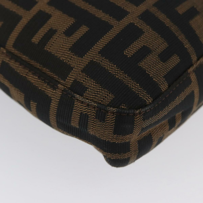 【日本直送】FENDI Zucca帆布Mamma Baguette手袋 棕色/黑色 正品 ka3405V-14