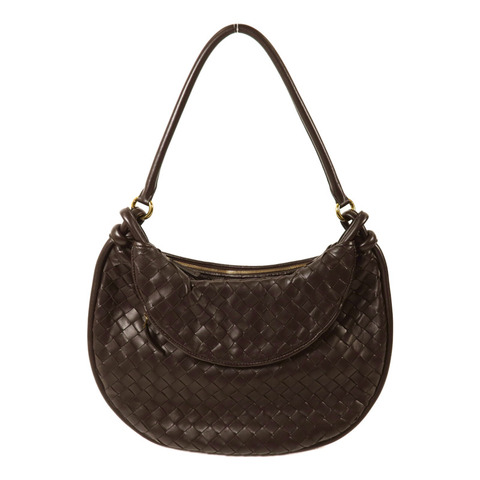 BOTTEGA VENETA 羊皮皮革Gemelli金扣肩背袋