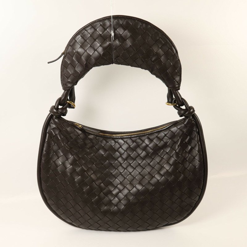BOTTEGA VENETA 羊皮皮革Gemelli金扣肩背袋-14