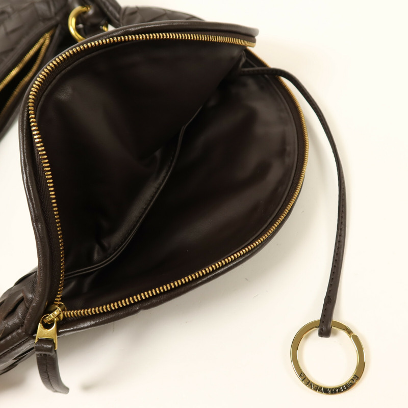 BOTTEGA VENETA 羊皮皮革Gemelli金扣肩背袋-17