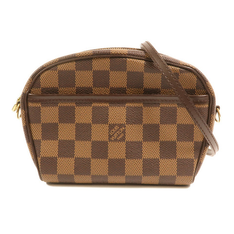 LOUIS VUITTON Damier Pochette Ipanema金扣肩背袋