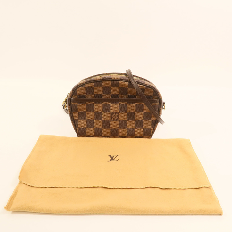 LOUIS VUITTON Damier Pochette Ipanema金扣肩背袋-11