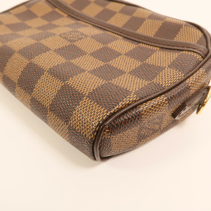 LOUIS VUITTON Damier Pochette Ipanema金扣肩背袋-12