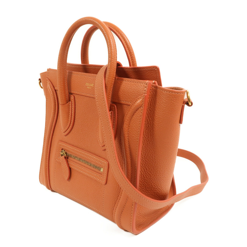CELINE 牛皮皮革Nano Luggage金扣手挽肩背兩用袋-2