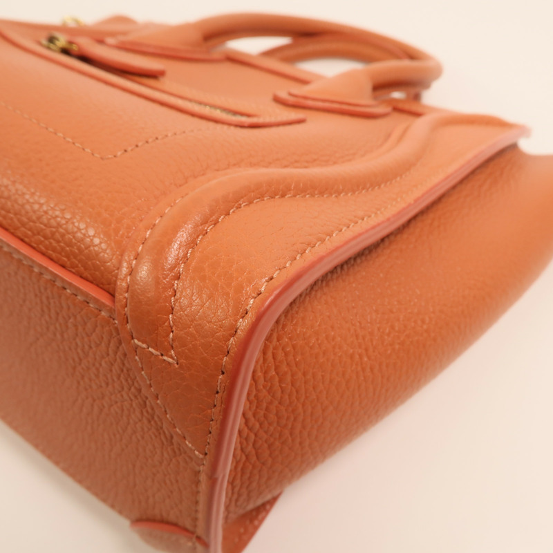 CELINE 牛皮皮革Nano Luggage金扣手挽肩背兩用袋-8