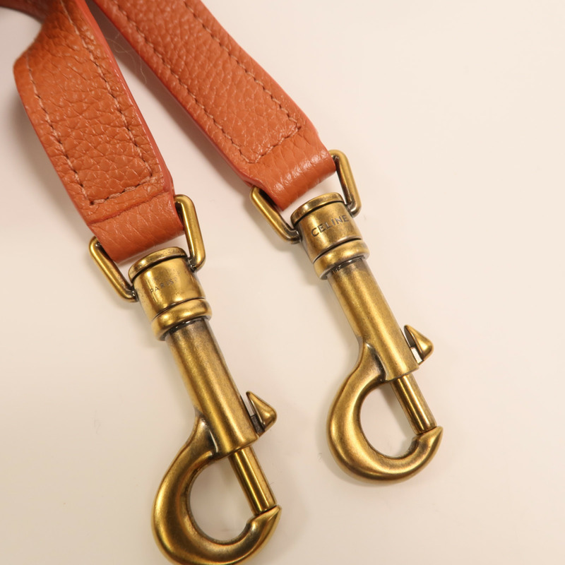 CELINE 牛皮皮革Nano Luggage金扣手挽肩背兩用袋-12