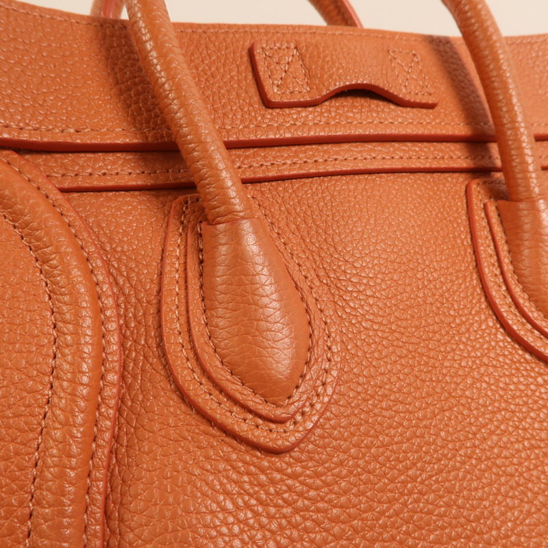 CELINE 牛皮皮革Nano Luggage金扣手挽肩背兩用袋-13