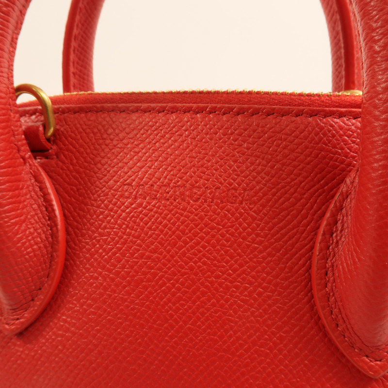 BALENCIAGA 牛皮皮革XXS Ville Top Handle Bag金扣手挽肩背兩用袋-7
