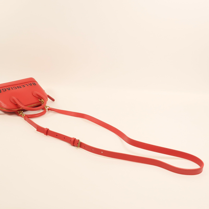 BALENCIAGA 牛皮皮革XXS Ville Top Handle Bag金扣手挽肩背兩用袋-9