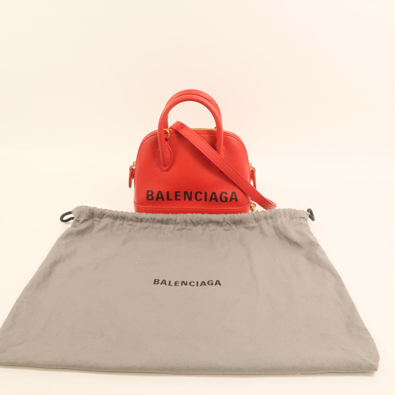 BALENCIAGA 牛皮皮革XXS Ville Top Handle Bag金扣手挽肩背兩用袋-10