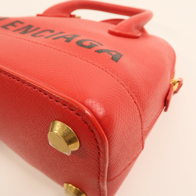 BALENCIAGA 牛皮皮革XXS Ville Top Handle Bag金扣手挽肩背兩用袋-11