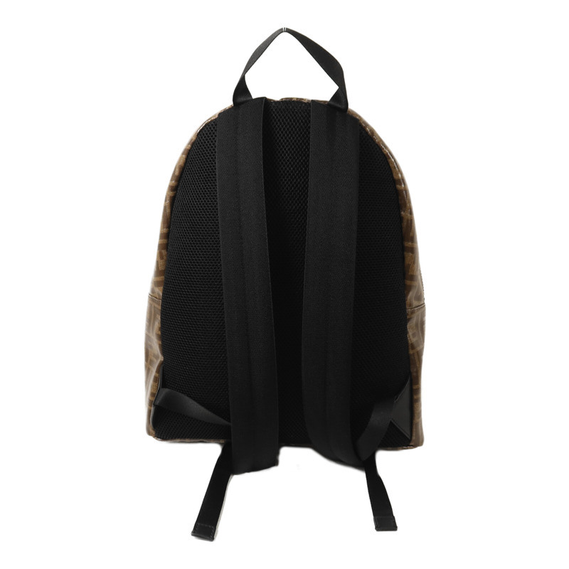 FENDI 塗層帆布Rucksack銀扣背包-1