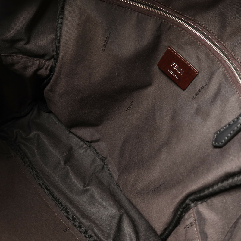 FENDI 塗層帆布Rucksack銀扣背包-4