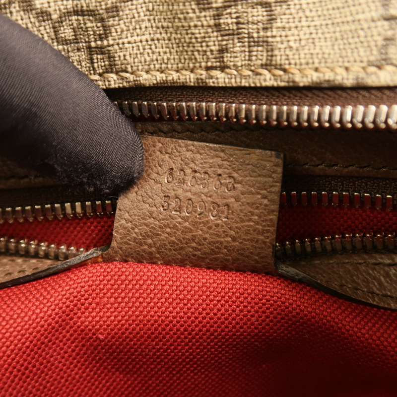GUCCI 塗層帆布Shoulder Bag銀扣肩背袋-6