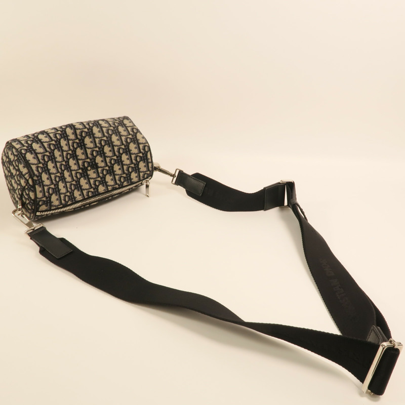 Dior 帆布Roller Messenger Bag銀扣肩背袋-7