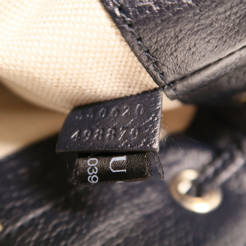 GUCCI 塗層帆布Ophidia GG Mini Bucket Bag銀扣肩背袋-6