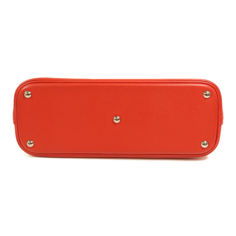 HERMES 【Hermes Fair】Epsom皮革Bolide 27銀扣手挽肩背兩用袋Rouge Tomate-3