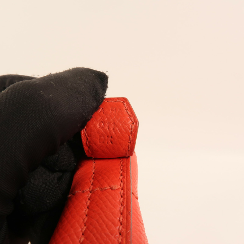 HERMES 【Hermes Fair】Epsom皮革Bolide 27銀扣手挽肩背兩用袋Rouge Tomate-6