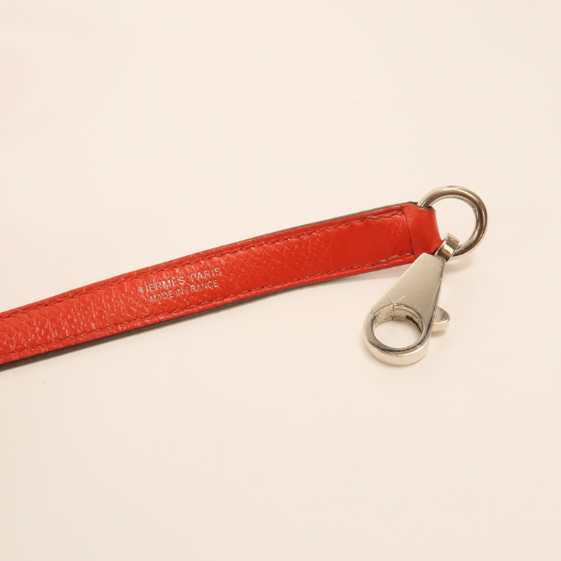 HERMES 【Hermes Fair】Epsom皮革Bolide 27銀扣手挽肩背兩用袋Rouge Tomate-9