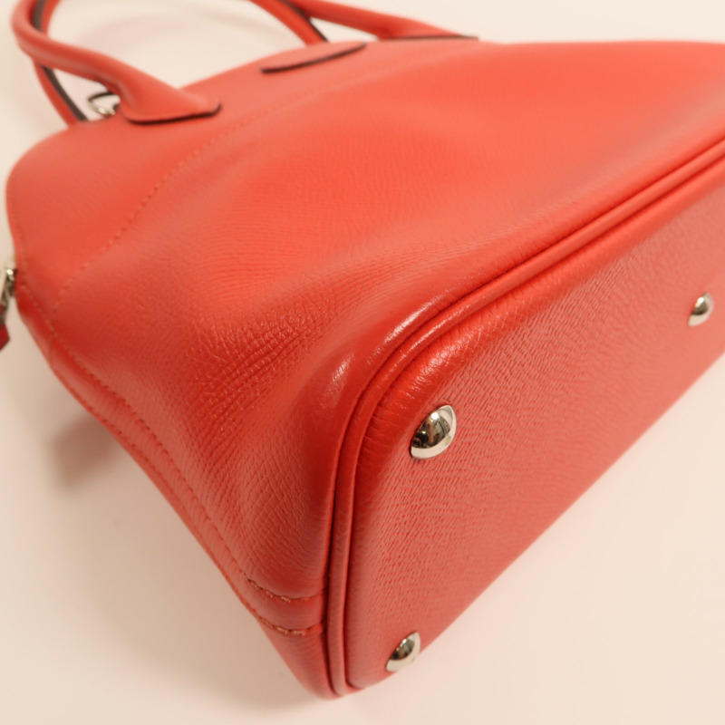 HERMES 【Hermes Fair】Epsom皮革Bolide 27銀扣手挽肩背兩用袋Rouge Tomate-11