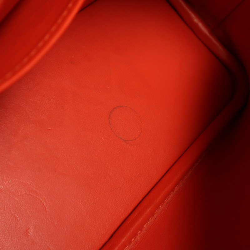 HERMES 【Hermes Fair】Epsom皮革Bolide 27銀扣手挽肩背兩用袋Rouge Tomate-14