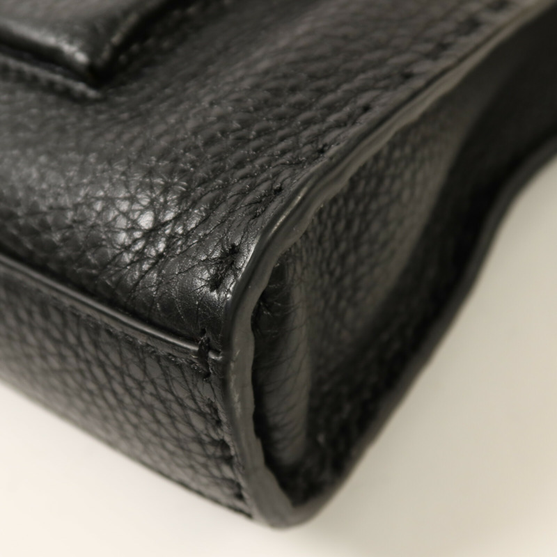 FENDI 牛皮皮革Peekaboo Utility銀扣手挽肩背兩用袋-12