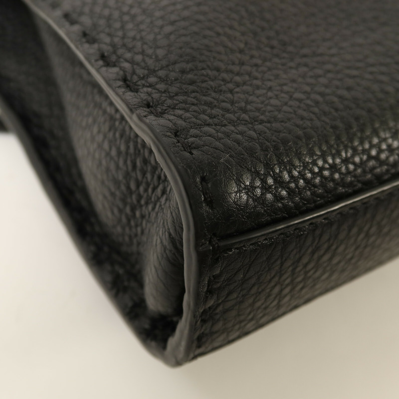 FENDI 牛皮皮革Peekaboo Utility銀扣手挽肩背兩用袋-13