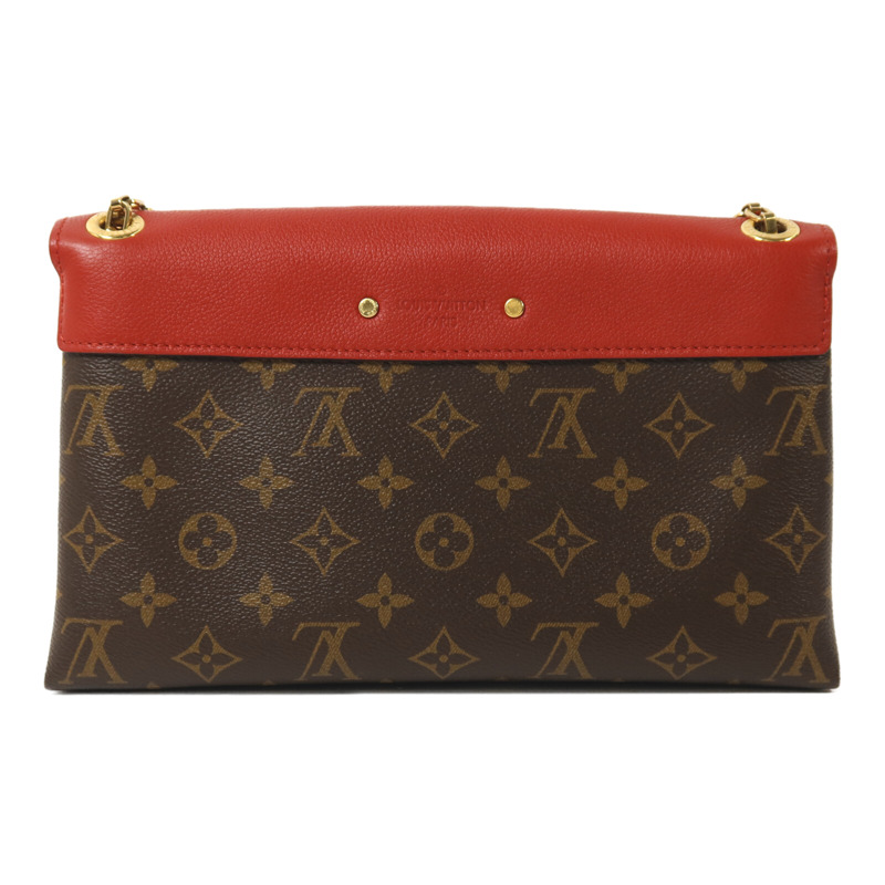LOUIS VUITTON Monogram Pallas Chain Bag金扣鏈帶肩背袋-1