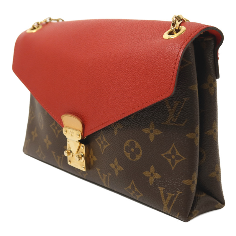 LOUIS VUITTON Monogram Pallas Chain Bag金扣鏈帶肩背袋-2