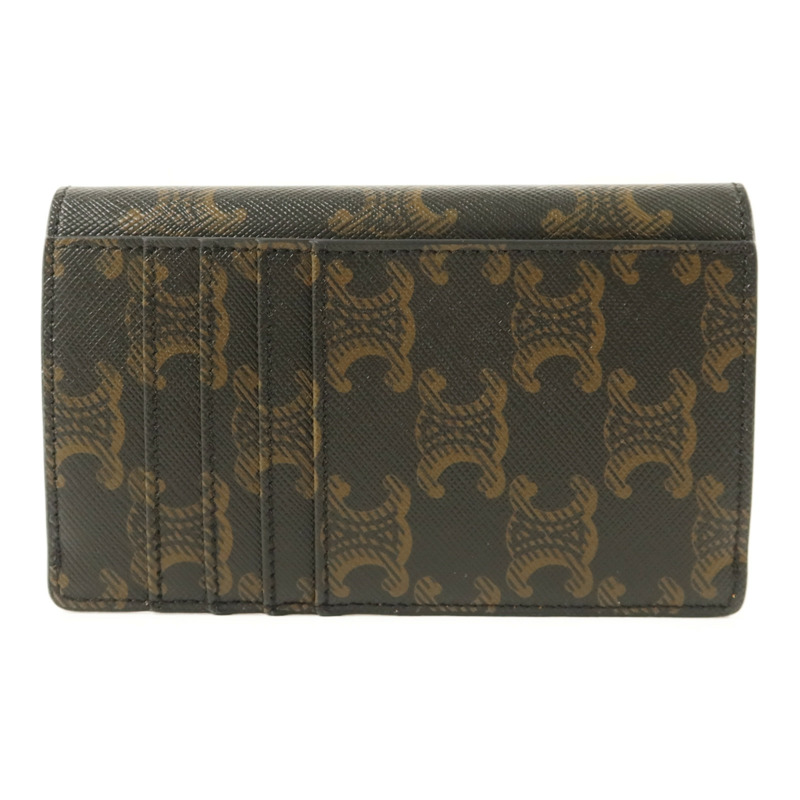 CELINE 塗層帆布Card Case金扣卡片套-1