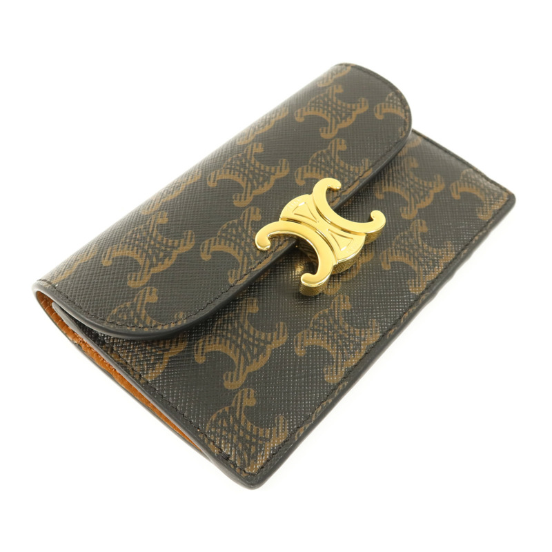 CELINE 塗層帆布Card Case金扣卡片套-2