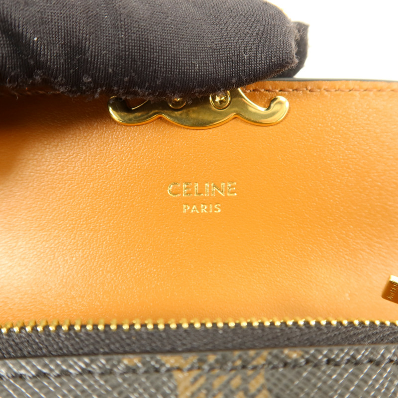 CELINE 塗層帆布Card Case金扣卡片套-5