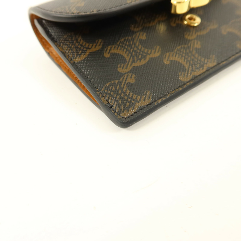 CELINE 塗層帆布Card Case金扣卡片套-12