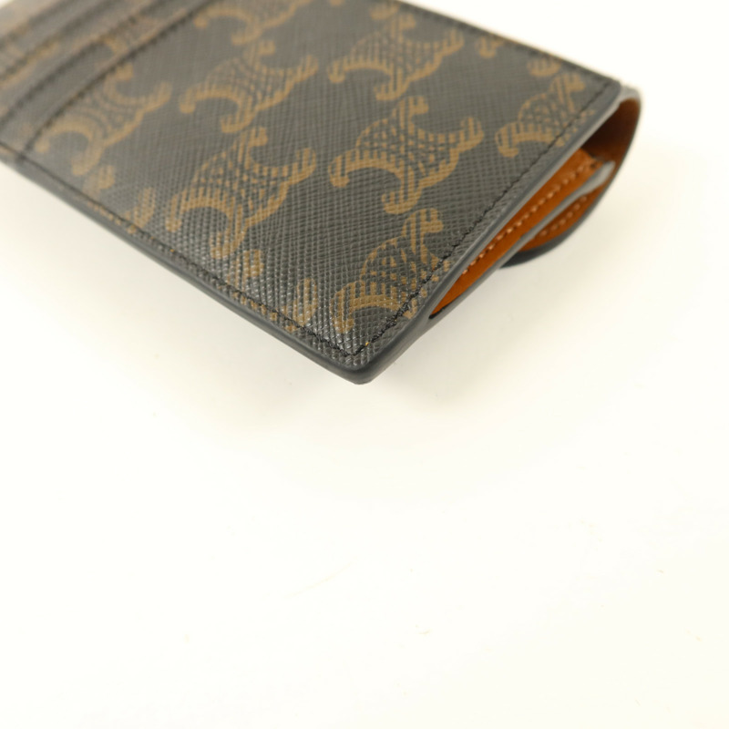 CELINE 塗層帆布Card Case金扣卡片套-13