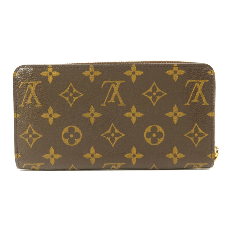 LOUIS VUITTON Monogram Zipper Long Wallet金扣長錢包-1