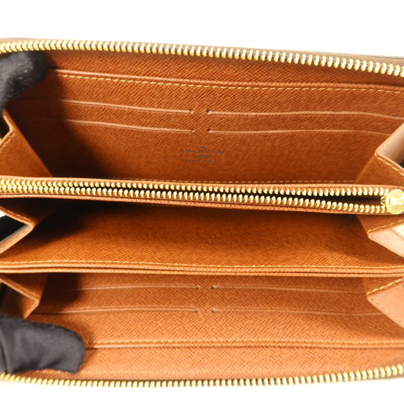 LOUIS VUITTON Monogram Zipper Long Wallet金扣長錢包-4
