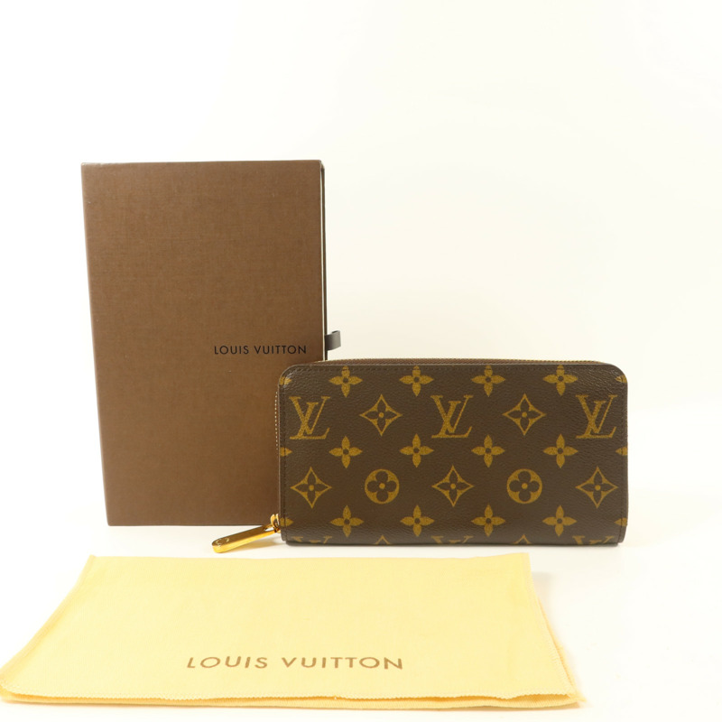 LOUIS VUITTON Monogram Zipper Long Wallet金扣長錢包-9