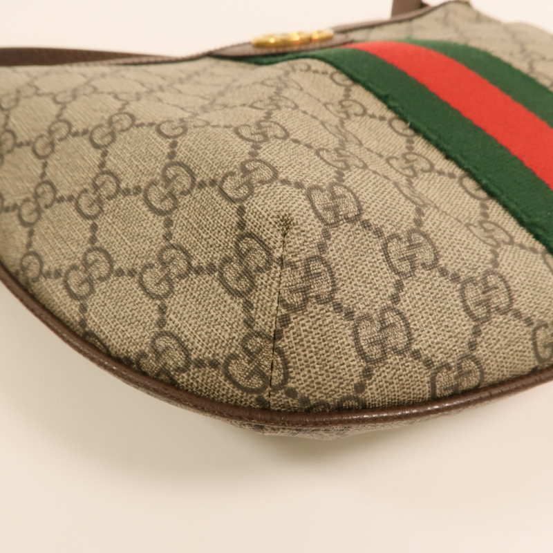 GUCCI 塗層帆布Ophidia GG Small金扣肩背袋-10