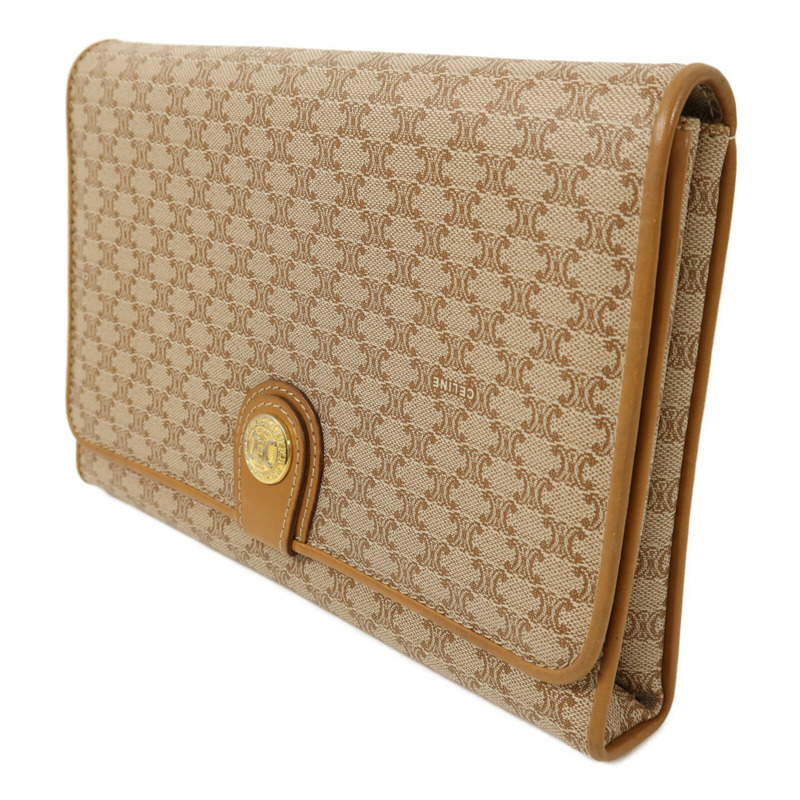 CELINE 塗層帆布Vintage Macadam金扣肩背袋-2