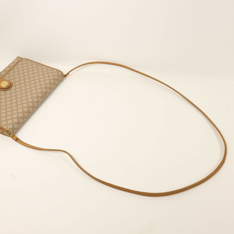 CELINE 塗層帆布Vintage Macadam金扣肩背袋-7