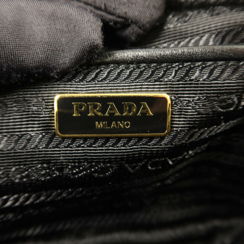 PRADA 尼龍Shoulder Bag金扣肩背袋-5