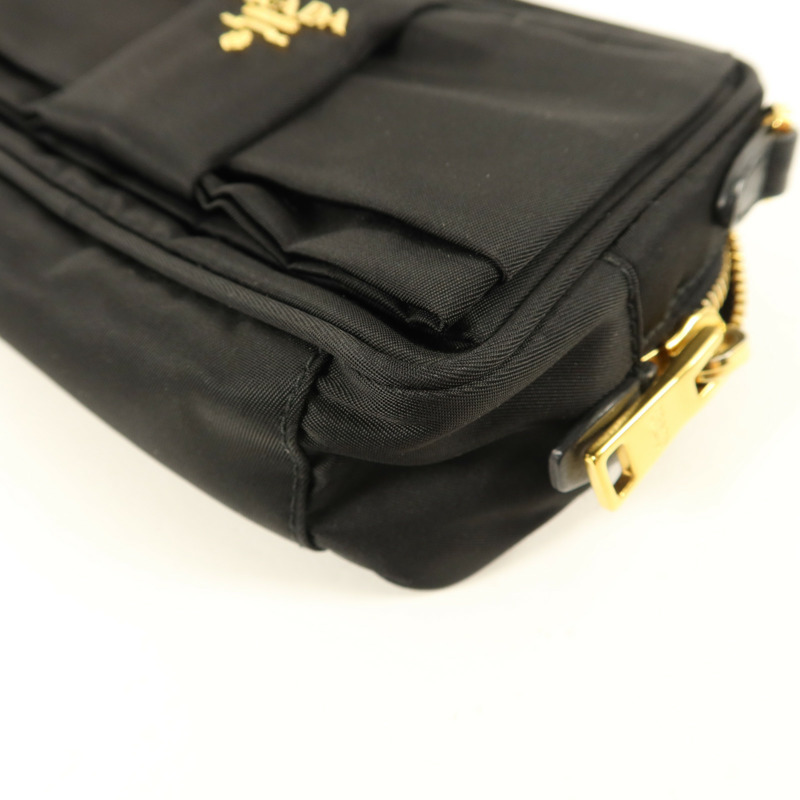 PRADA 尼龍Shoulder Bag金扣肩背袋-11