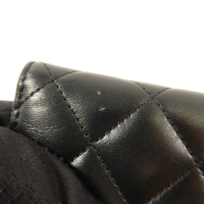 CHANEL 羊皮皮革Long Bifold Wallet銀扣長錢包-19