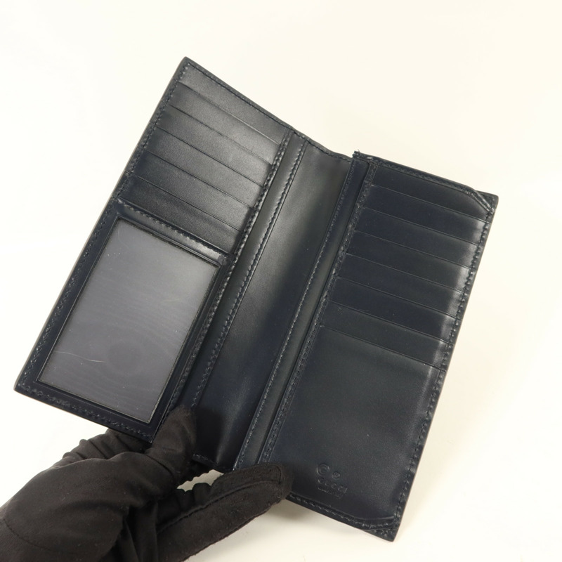 GUCCI 牛皮皮革Long Bifold Wallet長錢包-4