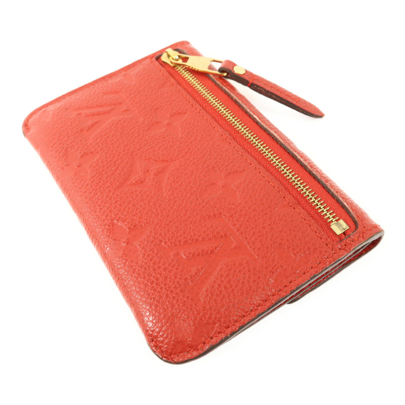 LOUIS VUITTON Monogram Empreinte Pochette Cure金扣零錢包-3