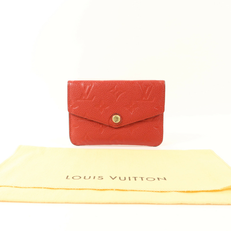 LOUIS VUITTON Monogram Empreinte Pochette Cure金扣零錢包-9